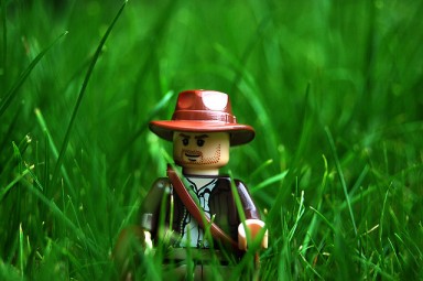 LEGO Indiana Jones in Grass by Rob Jones, via Flickr.